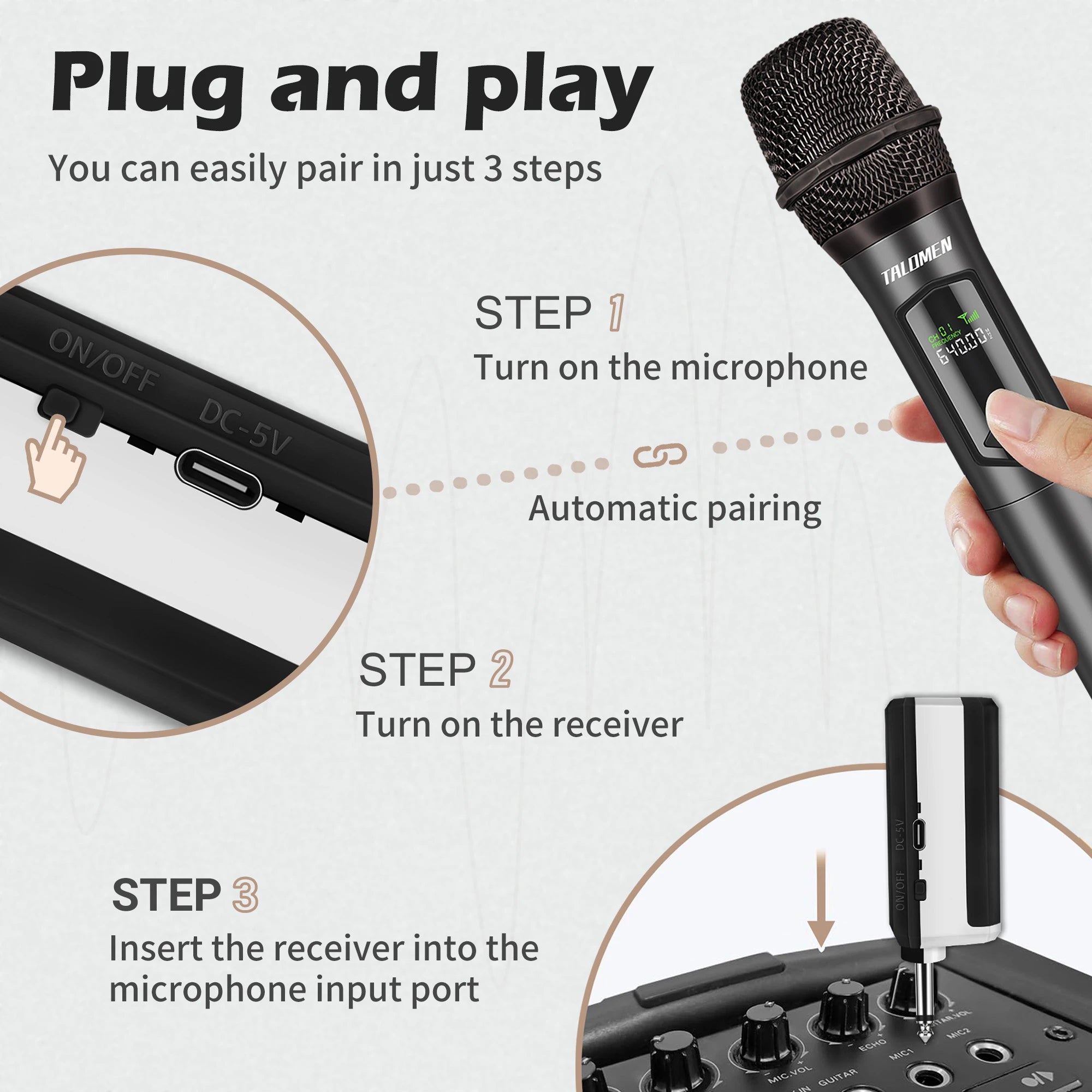 K60 Wireless Handheld Dynamic Microphone