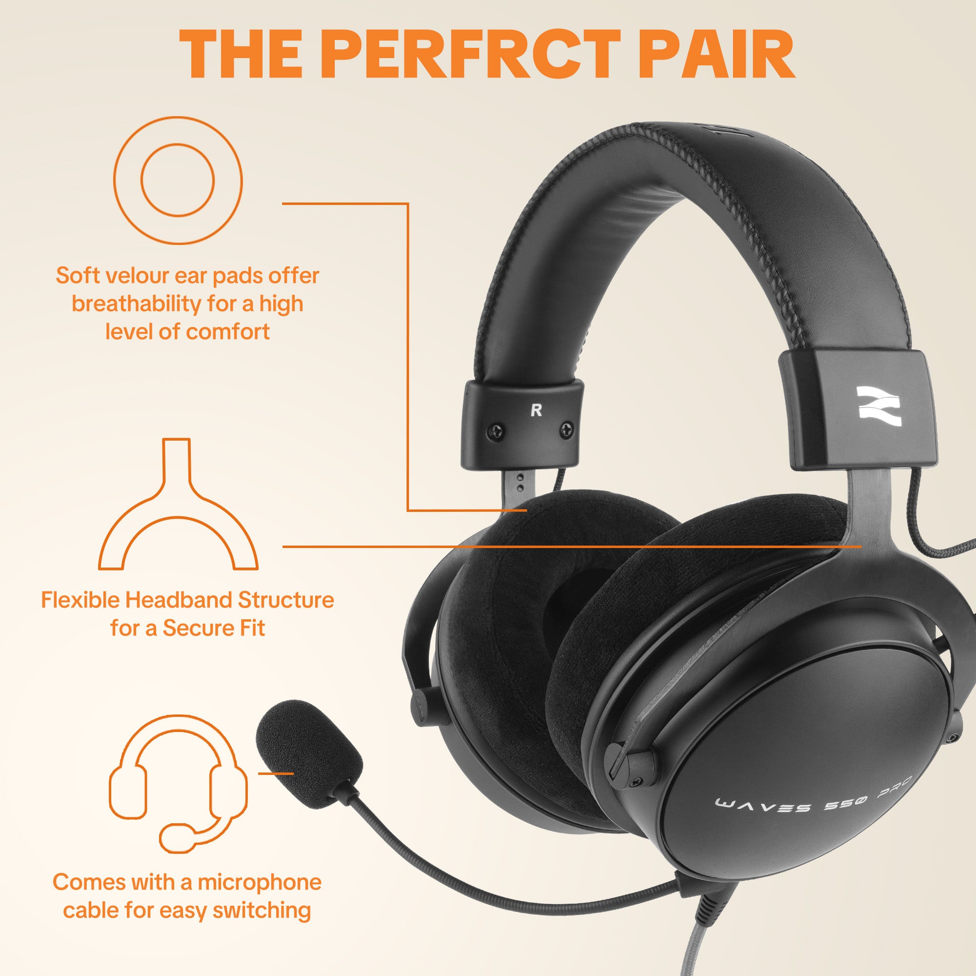 Talomen W550x Studio Monitor Headphone with Mic Kit